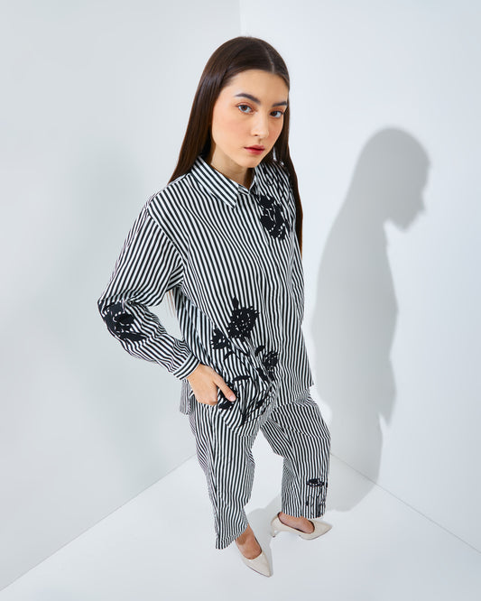 Narra Stripe Black Set/Top